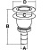 CAN-SB 90° Oval Chrome Vent 17-19 mm