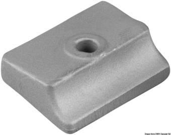 Anode plate for two-stroke motors 9.9-15 hp and four-stroke motors 8/9.9/15 hp