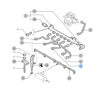 Vetus VFP01750 - Fuel Pipe