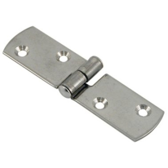 Euromarine Stainless Steel Round Hinge - 75x20mm