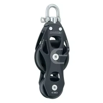Harken 6292 - 80mm Aluminum Element Fiddle Block Swivel