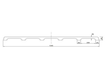 Eude Handrail 5-Loop Teak