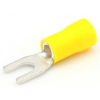 Fork Terminal - 5.3 mm, Yellow, 50 pcs.