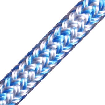 English Braids 96120200910 Dyneema Cruising 12mm White/Blue