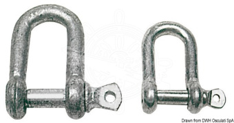 Osculati Galvanised Steel D Shackles