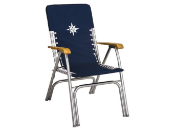 Talamex Deck Chair "De Luxe" Navy Blue
