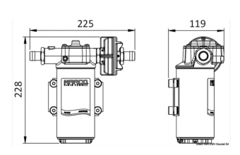 Osculati 16.190.52 - MARCO Oil Transfer Electric Pump With Bronze Gears