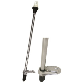Allpa Retractable All-Round Light, 12v/10w, 360°, Black Housing, H=545mm