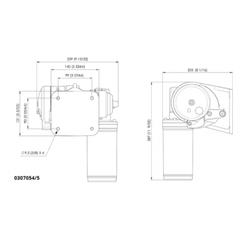 Quick BL2 Horizontal Windlass 600 Watt - 12 Volt For Chain 6 mm