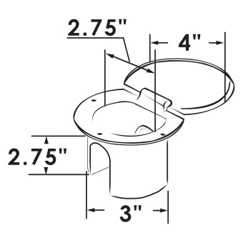 ITC Shower Head Stainless Steel 316 Polished