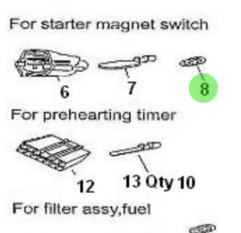 Nanni Diesel 970312360 - Connector Gasket for T4.155 and 4.380TDI Engines