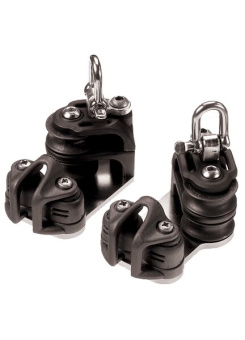 Lewmar 29472018BK - Size 2 NTR Double Control Sheaves, Beckets & Cleats Kit