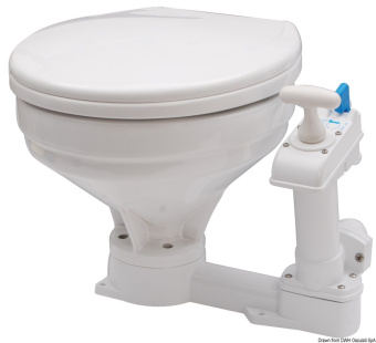 Osculati 50.206.25 - Manual Toilet Unit Big Plastic Seat