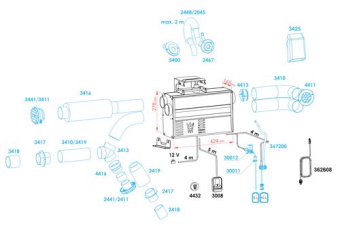 Wallas 50SPARTANTWIN - Spartan Twin Diesel Heater