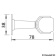 Osculati 38.155.35 - Pivoting Magnetic Door Stop High Version