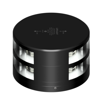 Lopolight 201-012ST-180-FB-B - Navigation Light 2NM 180° White, Double, Black W/FB Base