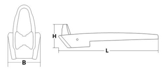 Bow Roller 900mm Stainless Steel 316 For Anchor 30-50kg