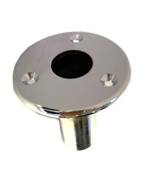 Flagpole Holder 25mm Built-In Round Straight