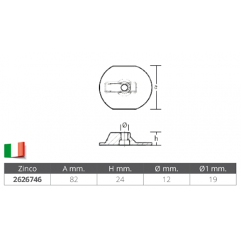 Tecnoseal Zinc Plate for T350 - ZT370 Engine
