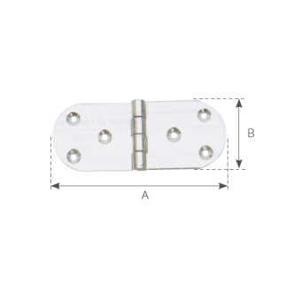 Olcese Ricci Hinges 85X30 mm