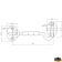 Trem N3000076 - Door Lock And Bottom Board Lock 76 mm