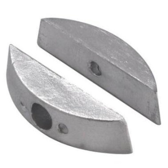 Super Marine Zinc Recessed Plate Anode For Volvo-Penta SD 110-120