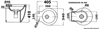 Osculati 50.214.24 - Laguna Slim Electric Toilet 24V