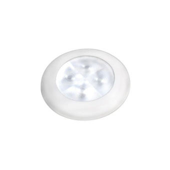Hella Marine Ceiling Light - White LED Light - White Ring
