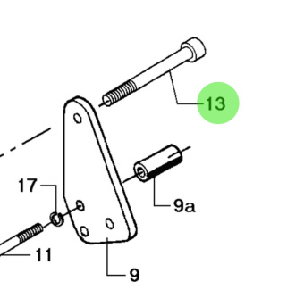 Bukh 501R2425 - M10 x 75 Socket Head Cap Screw for DV Electric Start Systems