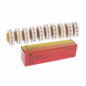 3M Set of Number Rolls for Dispenser Cable Marker (0-9)