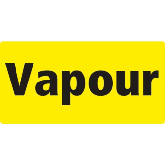 Marine Vapour Identification Sticker, Soft PVC