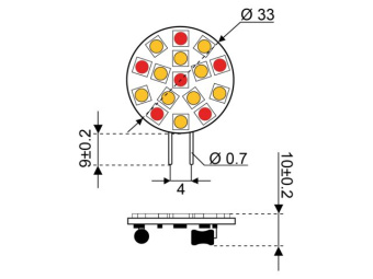 Talamex Super LED 16 10-30V G4-Side