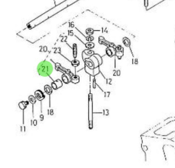 Nanni Diesel 970141021 - Rocker Arm Bushing for 2.40HE Engines