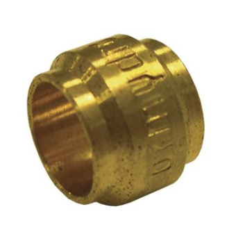 Brass 'Olive' Bicone Rings Ø8 mm