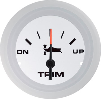 Veethree 31740E - White Domed Trim Meter Johnson/Evinrude