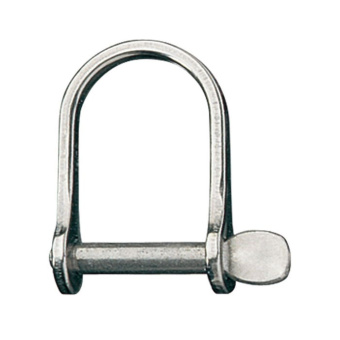 Ronstan RF640 Stainless Steel Wide D Shackle, 3/8" Pin, Coined Head