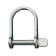 Ronstan RF640 Stainless Steel Wide D Shackle, 3/8" Pin, Coined Head
