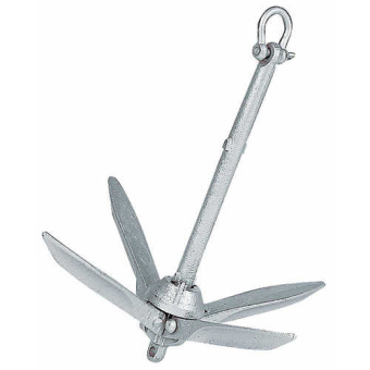 Plastimo Folding Grapnel Anchor Galvanised Steel