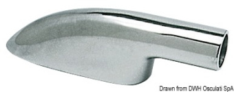 Osculati 41.711.22 Mirror-Polished Stainless Steel Handrail Terminal for Ø22 mm Tube