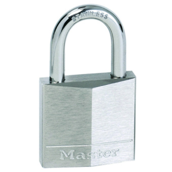 Plastimo 417624 - Chrome-plated brass padlock, stainless steel shackle 23mm - 5 pins, 40X24mm