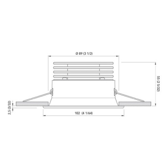 Quick Recessed Spotlight Cristian 7W