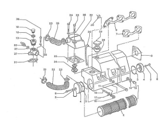 Nanni Diesel 970307951 - HOUSING,HEATEXCHANGER for 5.250TDI/5.280HE