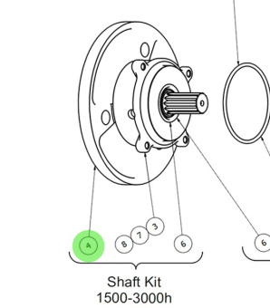 Johnson Pump 01-13589-11 - Carrier Spare Part for F5 and F6B