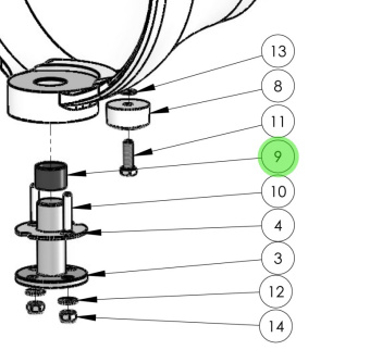 Alamarin Jet H0407 - Compound Bearing for Jet-340 Water Jets