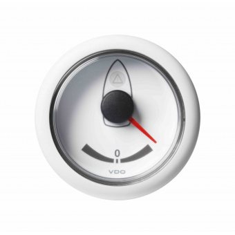 VDO A2C60001066 – ViewLine Rudder Angle Indicator -40°/+40° White 52 mm