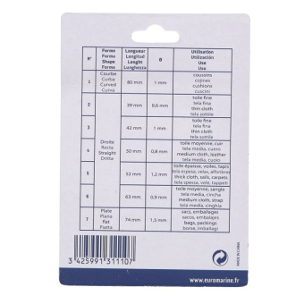 Euromarine Needles - Kit Of 7 - Sailmakers