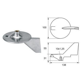 Bukh PRO L8146024 - Anode F/YAMAHA EngineS