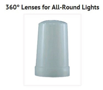 Perko 0201DP0WHT - 360° White Lens for All-Round Lights