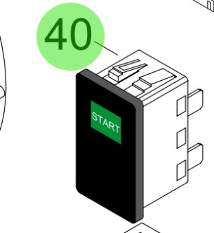 Steyr Z002198-0 - Green Start Pushbutton Switch