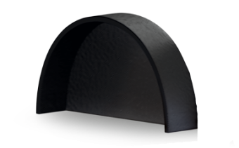 Allpa Plastic End Cap 'Bino', Black